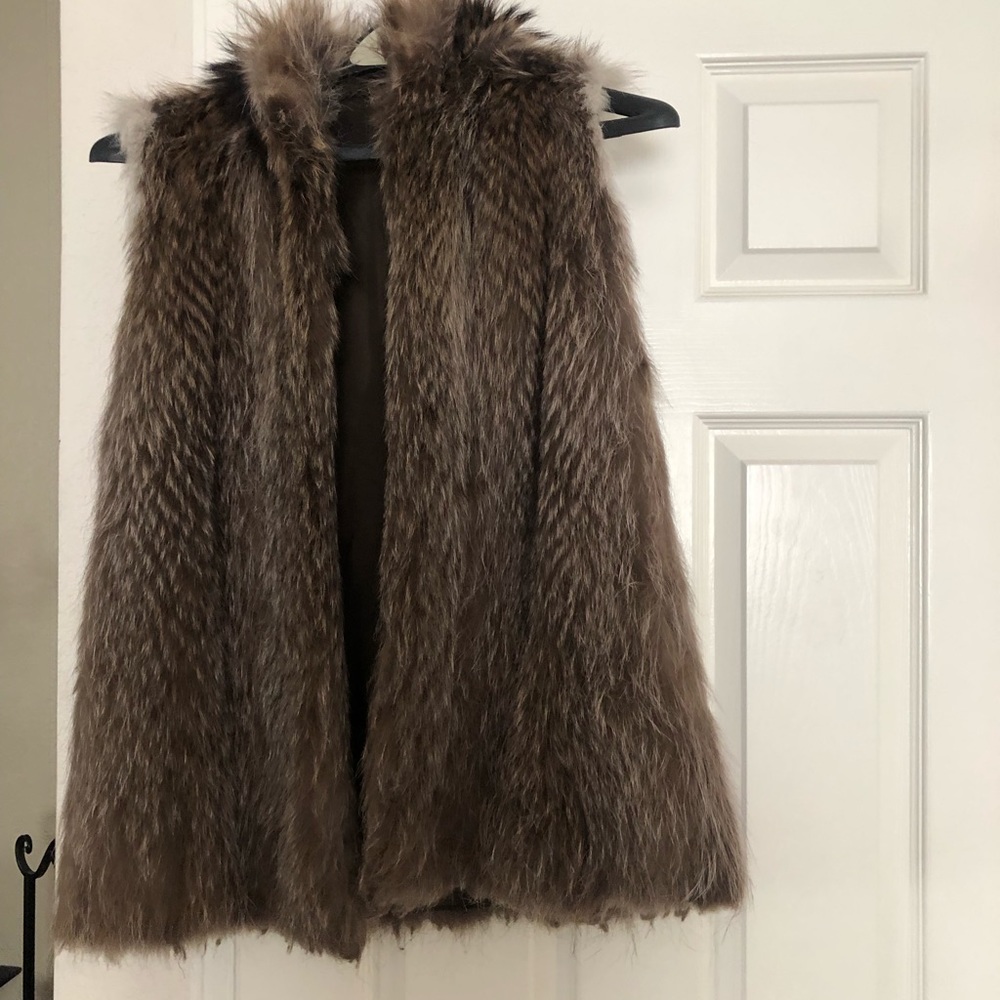 Women’s real fox fur vest